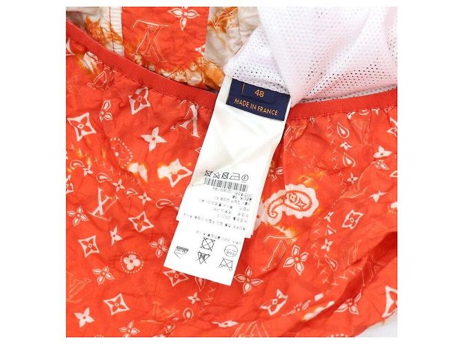 Louis Vuitton Giacca a vento Monogram Bandana da uomo Arancione - vista 10
