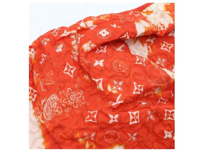 Louis Vuitton Giacca a vento Monogram Bandana da uomo Arancione - vista 7