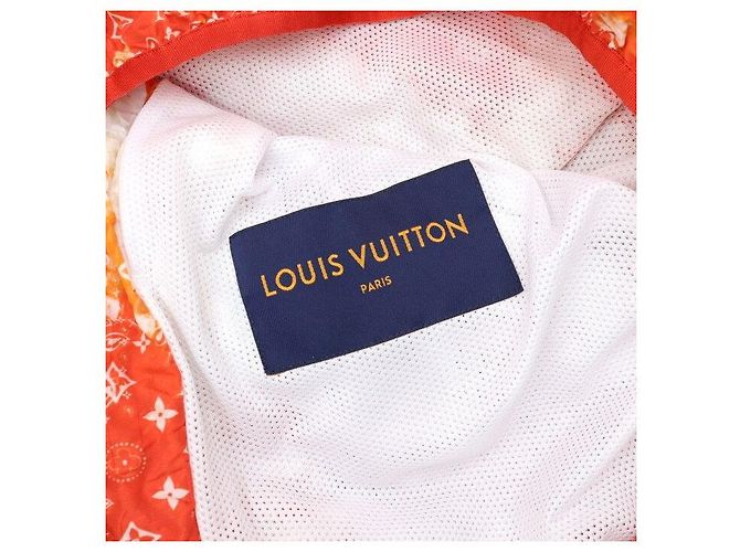 Louis Vuitton Giacca a vento Monogram Bandana da uomo Arancione - vista 9