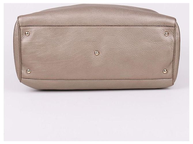 Bamboo Gucci Borsa Tote e Borsa a Spalla con Manico in Bambù Grigio Marrone - vista 8