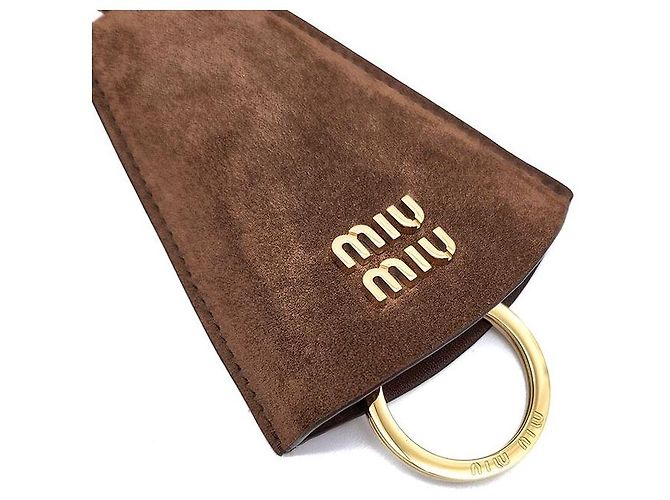 Miu Miu Portachiavi e charm per borsa in scamosciato Trick Multicolore - vista 3