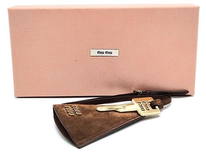 Miu Miu Portachiavi e charm per borsa in scamosciato Trick Multicolore - vista 6