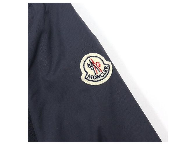 Moncler Navy Nylon Steppjacke Blouson für Herren Blau - Ansicht 6