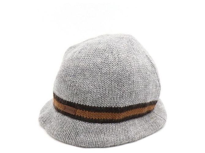 Fendi Graue Strickmütze aus Wollmischung für Kinder - Ansicht 2