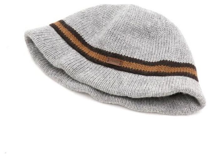 Fendi Graue Strickmütze aus Wollmischung für Kinder - Ansicht 7