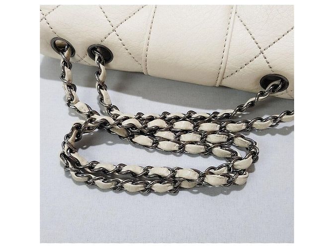 Chanel Bolso de hombro vintage con cadena Blanco - vista 6