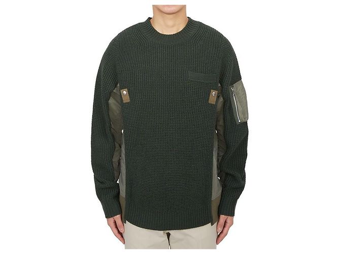 Sacai Malha para homem Preto - vista 4