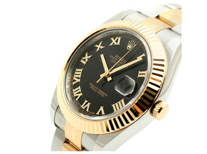 Rolex Relógio Datejust II Masculino Combinação Índice Romano Preto - vista 10