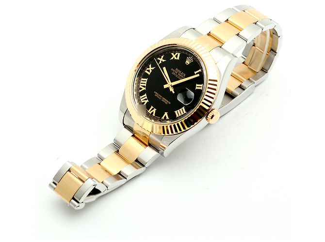 Rolex Relógio Datejust II Masculino Combinação Índice Romano Preto - vista 14