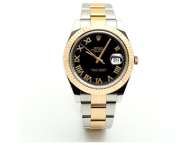 Rolex Relógio Datejust II Masculino Combinação Índice Romano Preto - vista 16