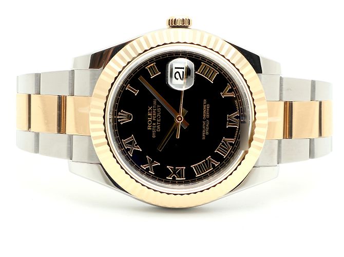 Rolex Relógio Datejust II Masculino Combinação Índice Romano Preto - vista 19