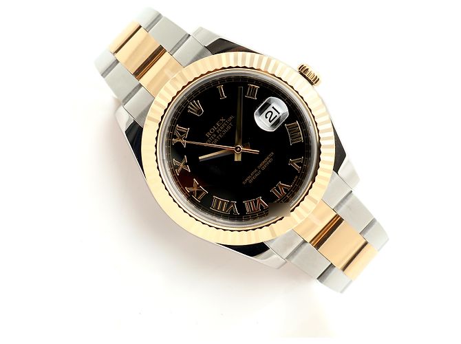 Rolex Relógio Datejust II Masculino Combinação Índice Romano Preto - vista 22