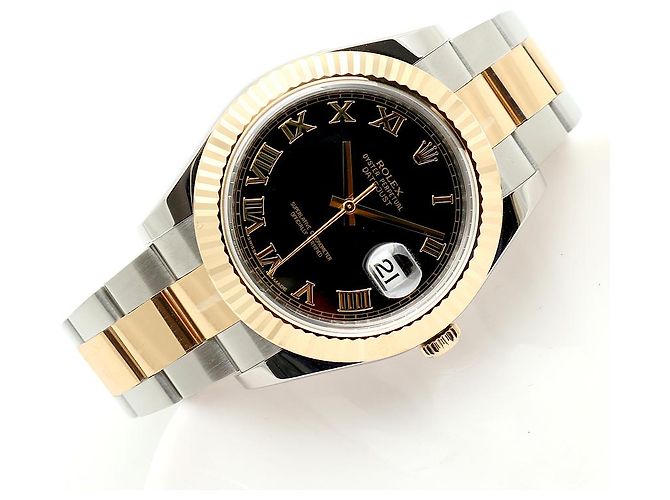 Rolex Relógio Datejust II Masculino Combinação Índice Romano Preto - vista 23