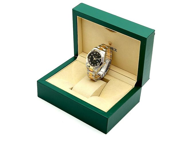 Rolex Relógio Datejust II Masculino Combinação Índice Romano Preto - vista 26
