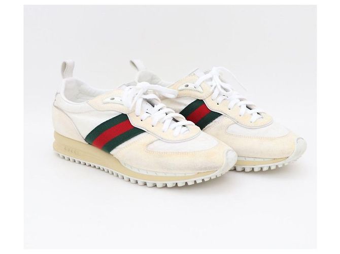Gucci Sneakers GG Nylon Rimotion Bianco - vista 3