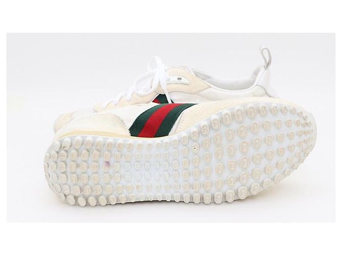 Gucci Sneakers GG Nylon Rimotion Bianco - vista 5