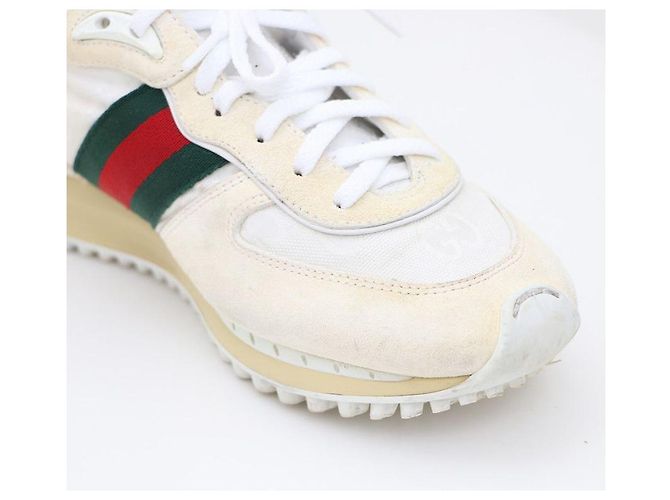 Gucci Sneakers GG Nylon Rimotion Bianco - vista 6