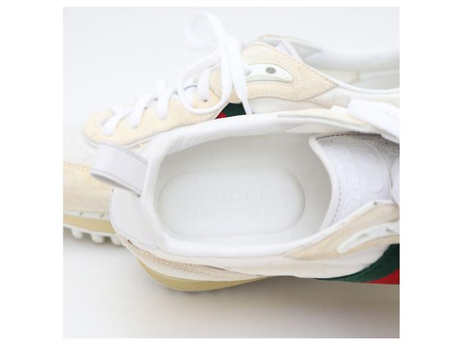 Gucci Sneakers GG Nylon Rimotion Bianco - vista 7