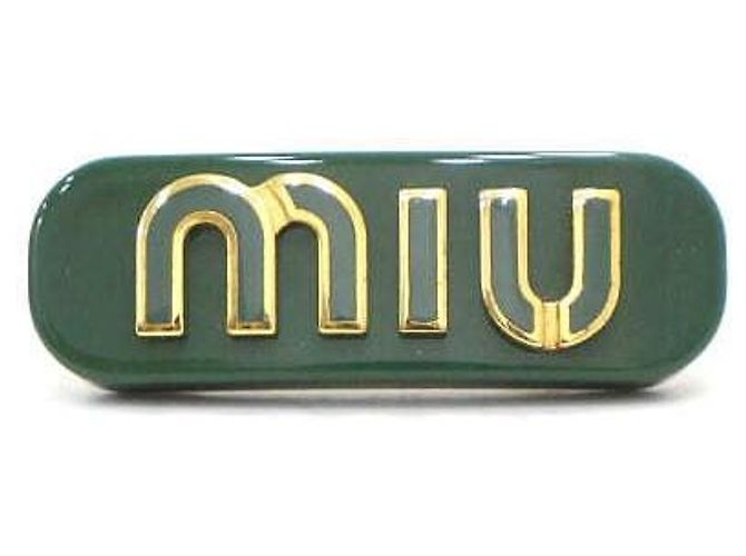 Miu Miu Haarspange mit Acryl-Schriftzug-Logo Mehrfarben - Ansicht 2