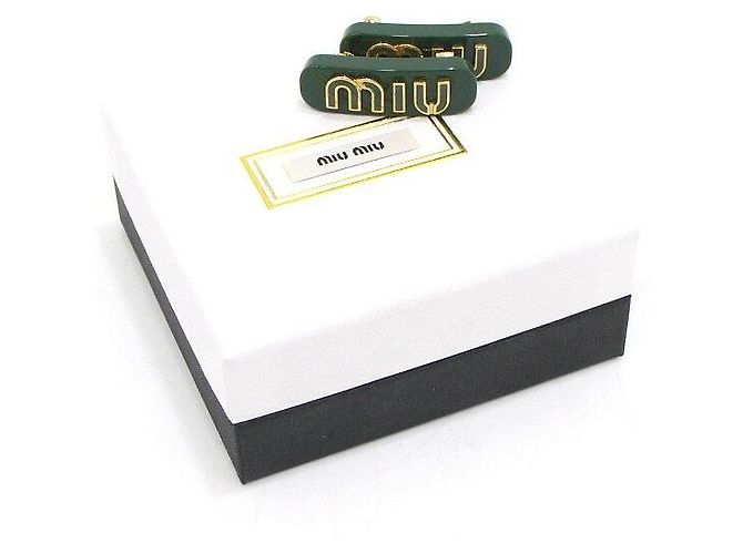 Miu Miu Haarspange mit Acryl-Schriftzug-Logo Mehrfarben - Ansicht 5