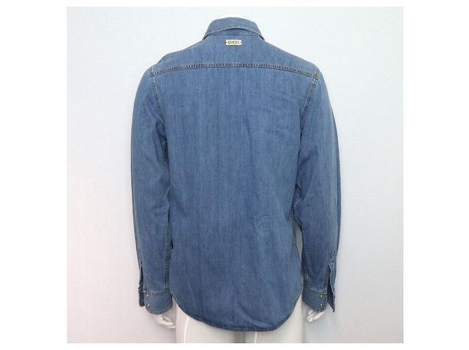 Gucci Camicia in denim Teddy Bear da uomo X-Kai - vista 4