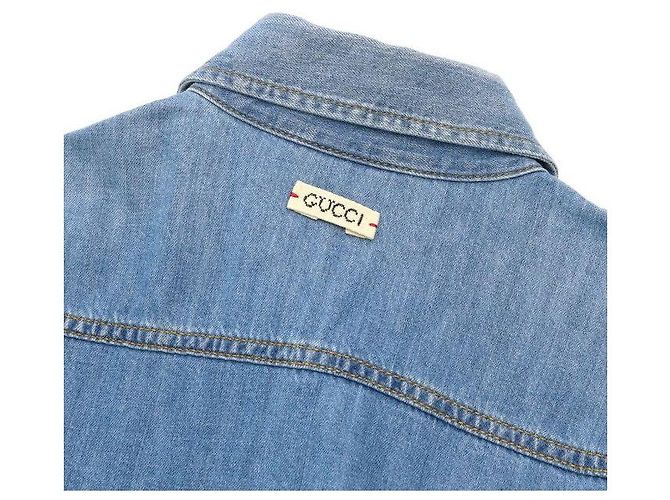 Gucci Camicia in denim Teddy Bear da uomo X-Kai - vista 7