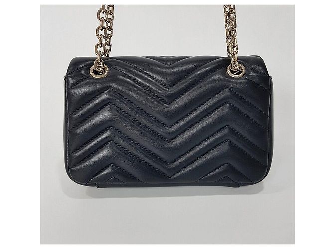 Gucci Borsa a Spalla GG Marmont Small Nero - vista 5