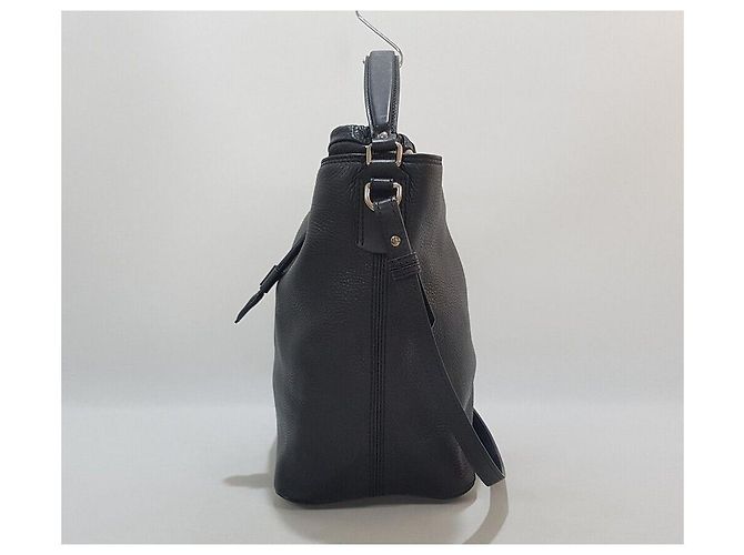 Burberry Borsa Hobo in pelle nera Nero - vista 4