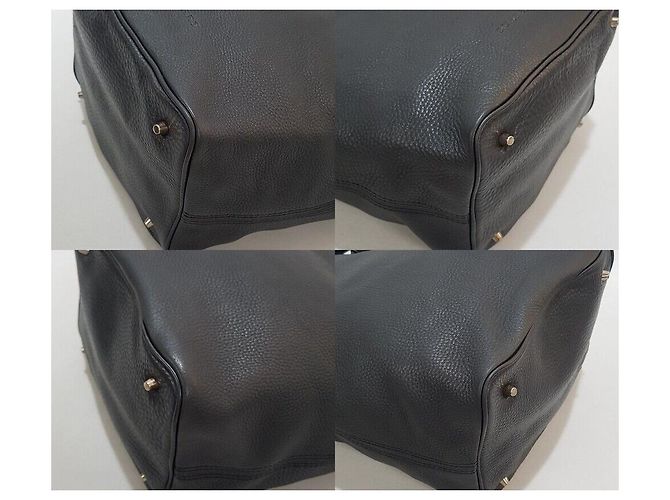 Burberry Borsa Hobo in pelle nera Nero - vista 7