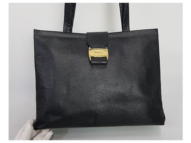 Salvatore Ferragamo Borsa a Spalla Bara Decoration Nero - vista 2