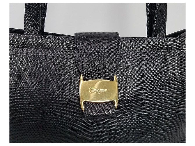 Salvatore Ferragamo Borsa a Spalla Bara Decoration Nero - vista 3