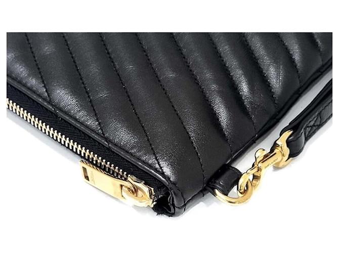 Saint Laurent Clutch Monogram Large Nero - vista 3
