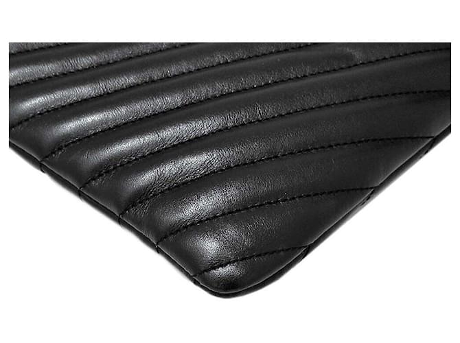 Saint Laurent Clutch Monogram Large Nero - vista 4