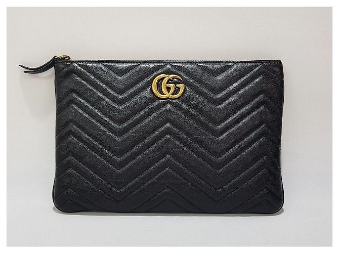 Gucci Clutch Marmont Nero - vista 2