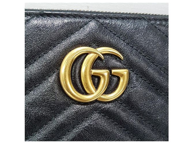 Gucci Clutch Marmont Nero - vista 3