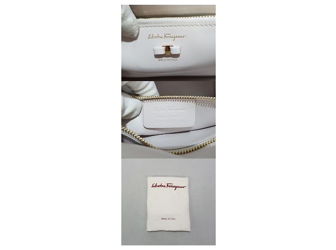 Salvatore Ferragamo Borsa a Spalla Ferragamo Barabow Flap Chain Rosso - vista 10