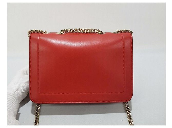 Salvatore Ferragamo Borsa a Spalla Ferragamo Barabow Flap Chain Rosso - vista 5
