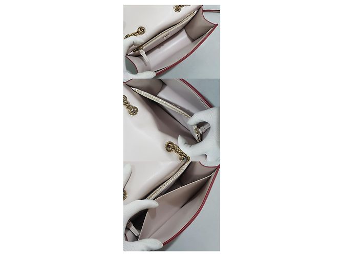 Salvatore Ferragamo Borsa a Spalla Ferragamo Barabow Flap Chain Rosso - vista 9