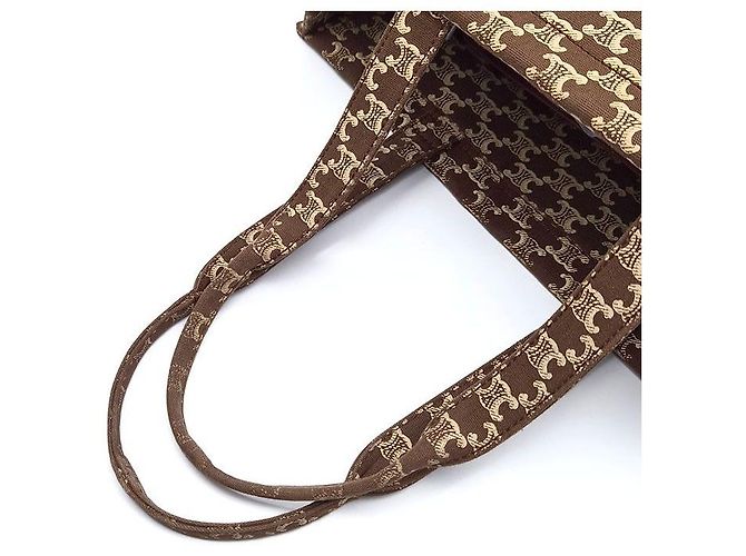 Céline Cabas Tie Large Marrom - vista 5