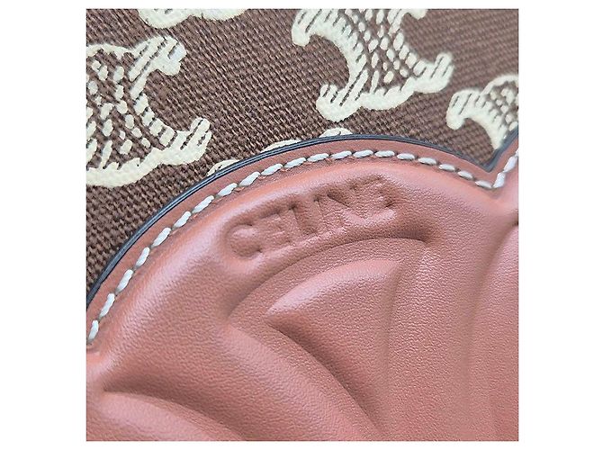 Céline Cabas Tie Large Marrom - vista 8