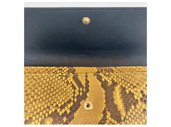Gucci Cartera larga de pitón Castaño - vista 6