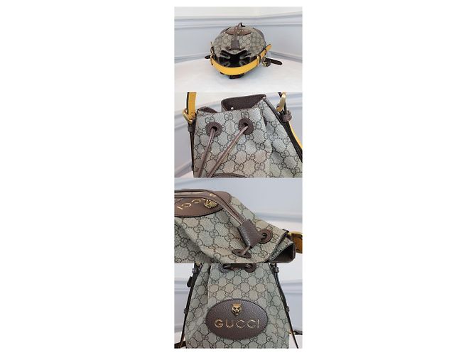 Gucci Neo Vintage Drawstring Bucket Pack Rucksack Mehrfarben - Ansicht 13