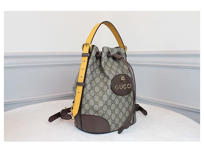 Gucci Neo Vintage Drawstring Bucket Pack Rucksack Mehrfarben - Ansicht 3