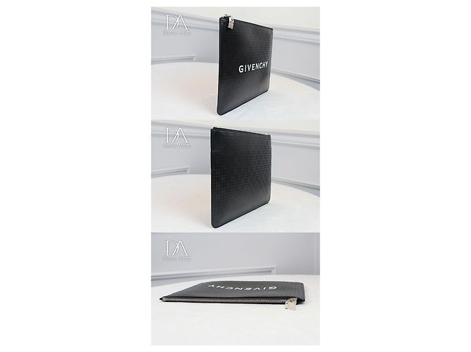 Givenchy Pochette con logo in rilievo liscio - vista 4