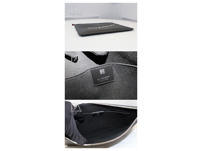 Givenchy Pochette con logo in rilievo liscio - vista 5