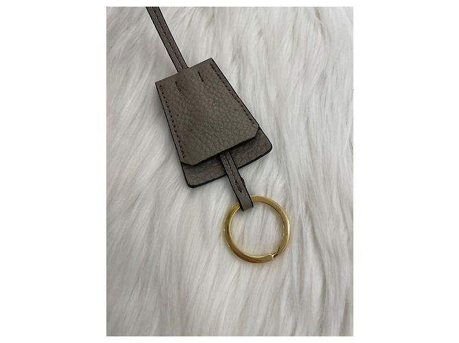 Prada Borsa Tote Vitello Daino Grigio chiaro Marrone - vista 22