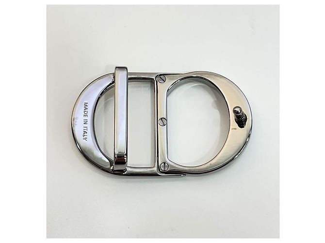 Dior Oblique Men's Reversible Belt Strap Set with Straps CD Ruthenium Buckle Brown - view 4