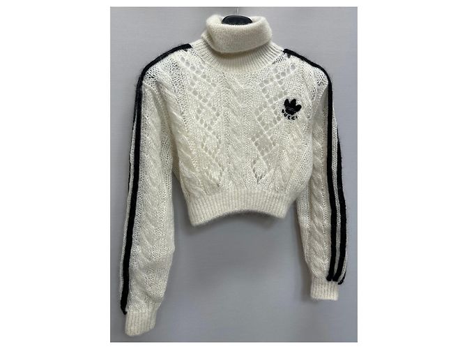Suéter de punto de mohair Gucci Adidas Blanco - vista 3