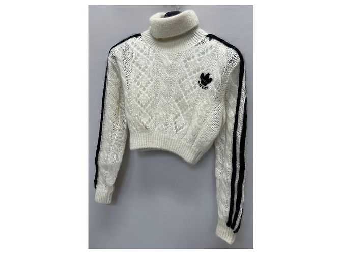Suéter de punto de mohair Gucci Adidas Blanco - vista 4