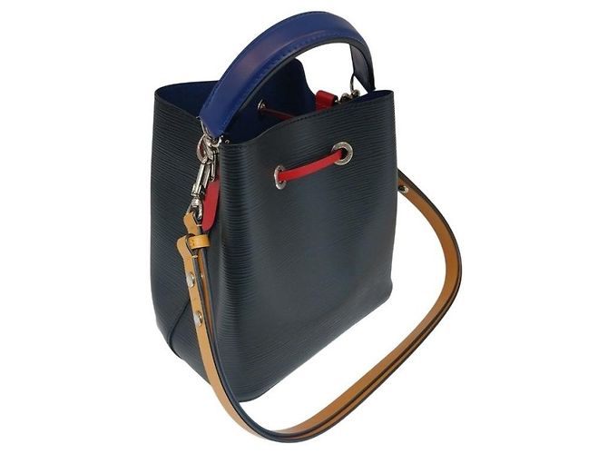 Louis Vuitton Borsa Tote e Borsa a Spalla Noe BB Épi Black Saffron Yellow Nero - vista 3